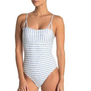 Splendid Pinstripe One-Piece Swimsuit